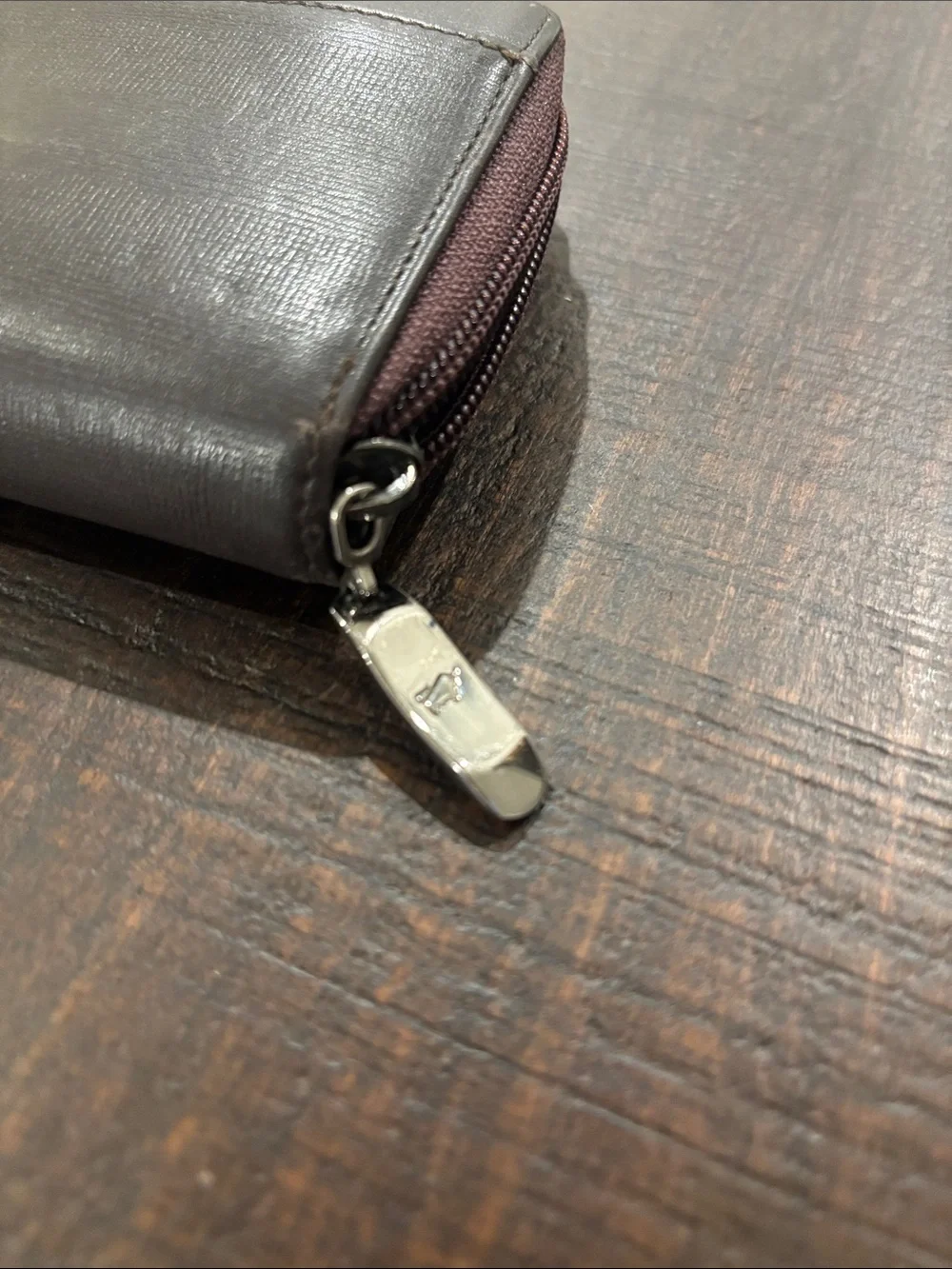 Authentic Braun Büffel Leather Zip-Around Long Wallet